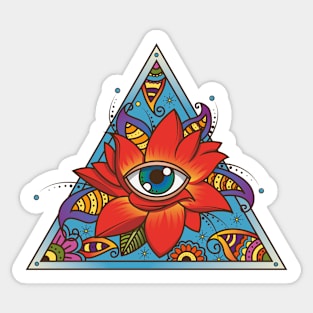 Illuminati Mandala Art Sticker